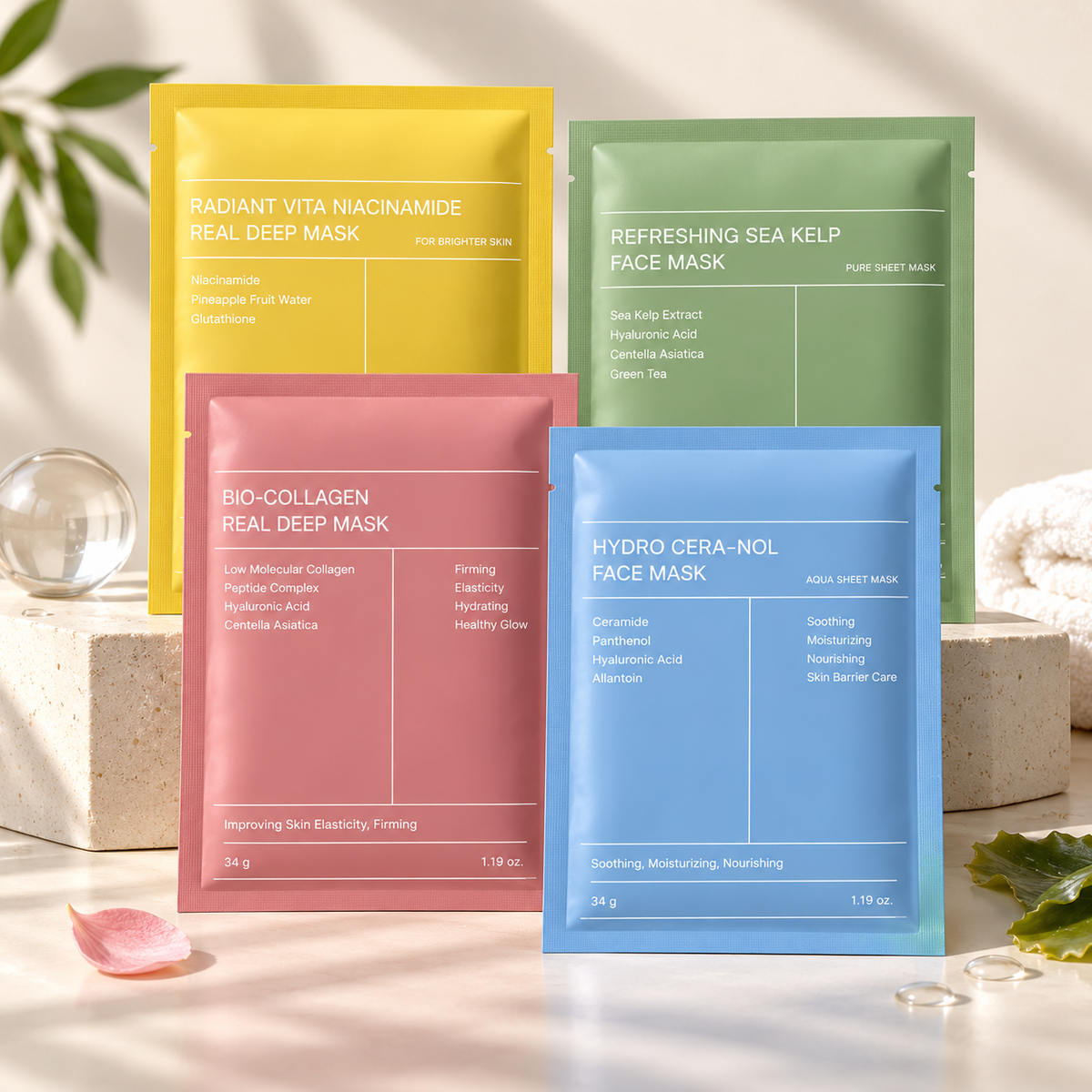 Les quatre formules de masques CAVAROCO
